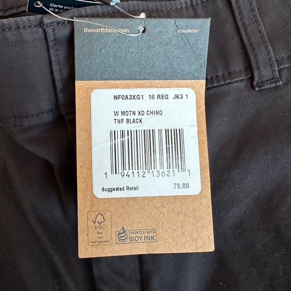NWT The North Face Motion XD Chino Pants in Black - Picture 5 of 6